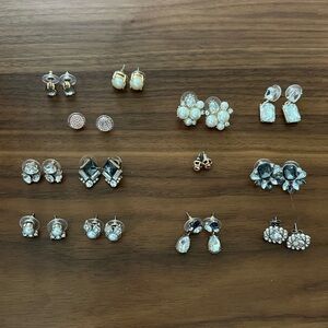 Lot of Earrings! Kate Spade, J. Crew, Banana Republic, The Limited, Fossil